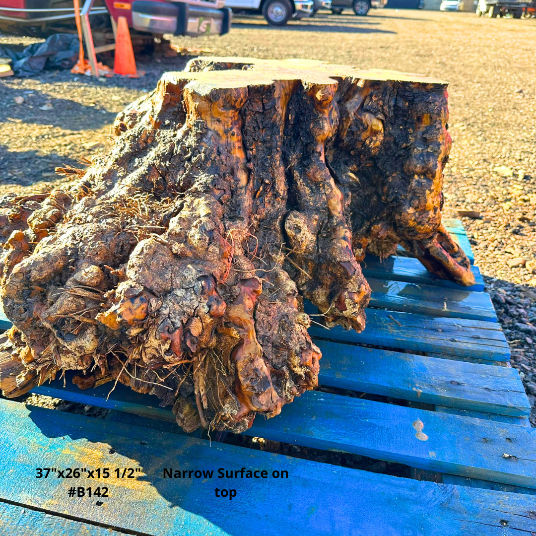 Olive Wood Table Base 37"x26"x15 1/2" #B142