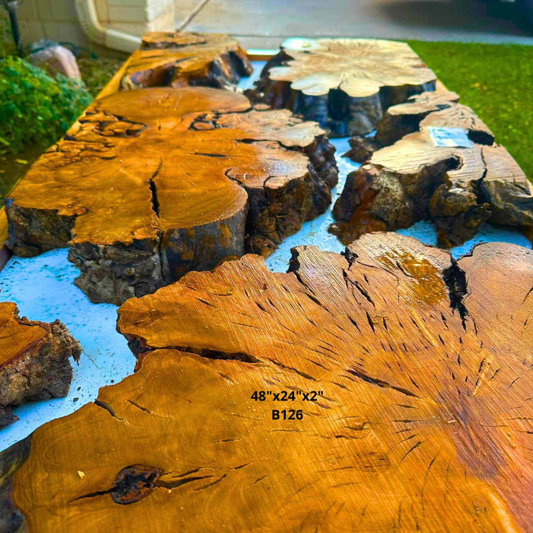 Olive Resin Table 48"x24"x2" B126