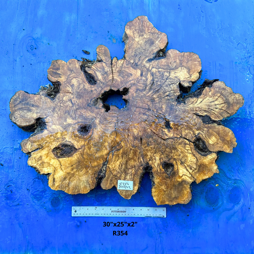 Large Olive Slice 30"x25"x2" R354