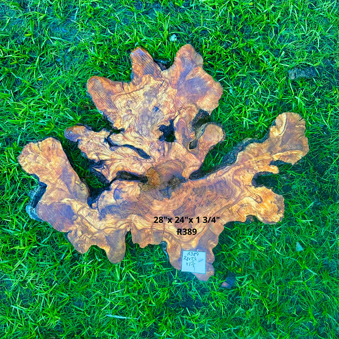 Large Olive Piece for Resin Table 28"x 24"x 1 3/4" R389