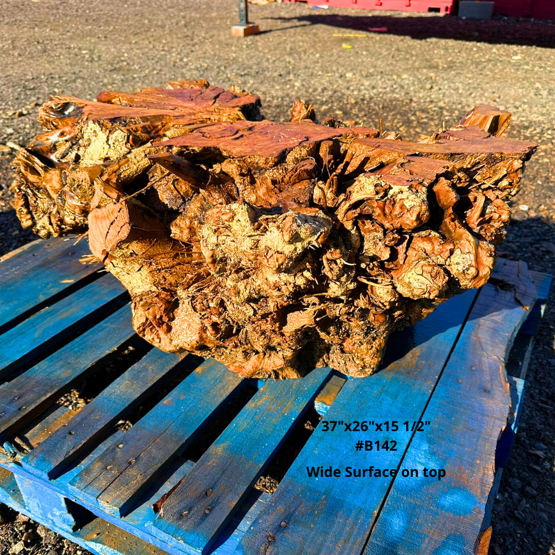 Olive Wood Table Base 37"x26"x15 1/2" #B142