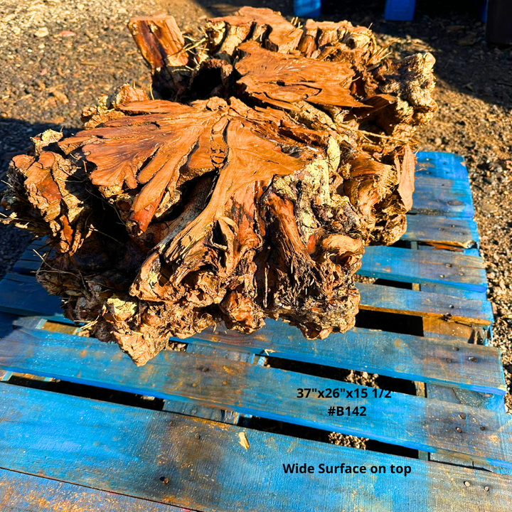 Olive Wood Table Base 37"x26"x15 1/2" #B142