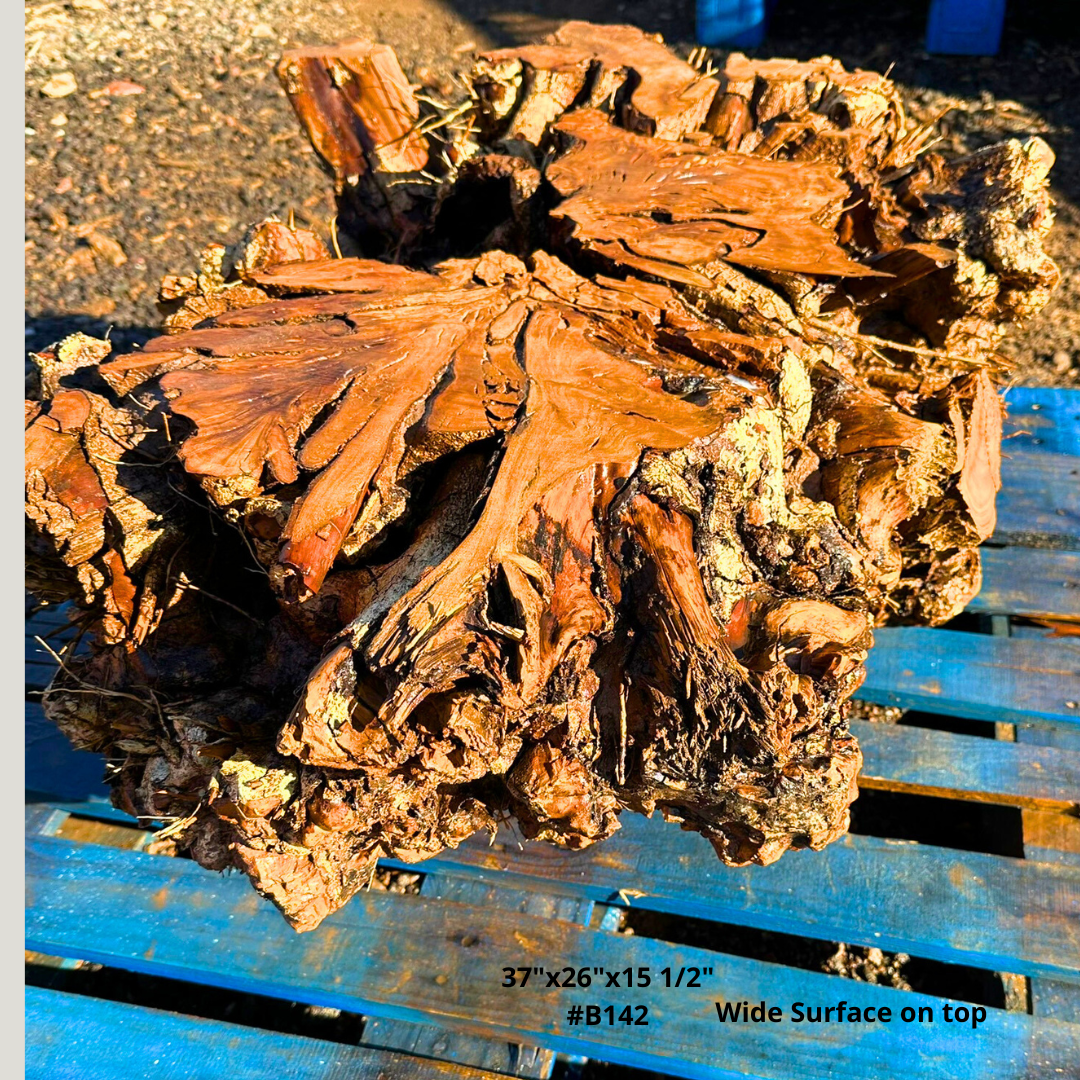 Olive Wood Table Base 37"x26"x15 1/2" #B142