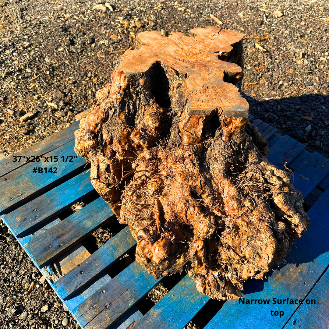 Olive Wood Table Base 37"x26"x15 1/2" #B142