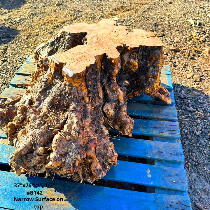 Olive Wood Table Base 37"x26"x15 1/2" #B142