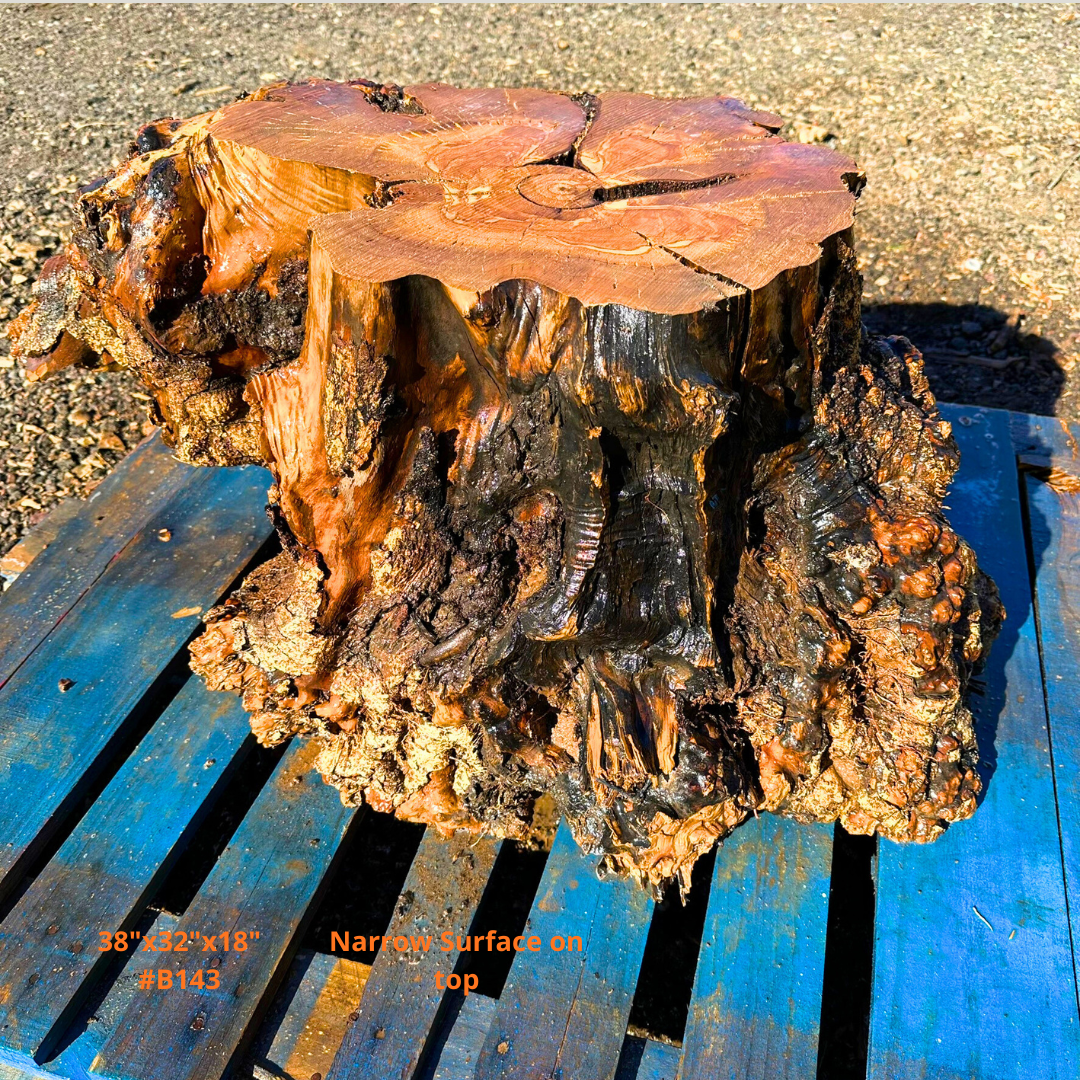 Olive Wood Table Base 38"x32"x18" #B143