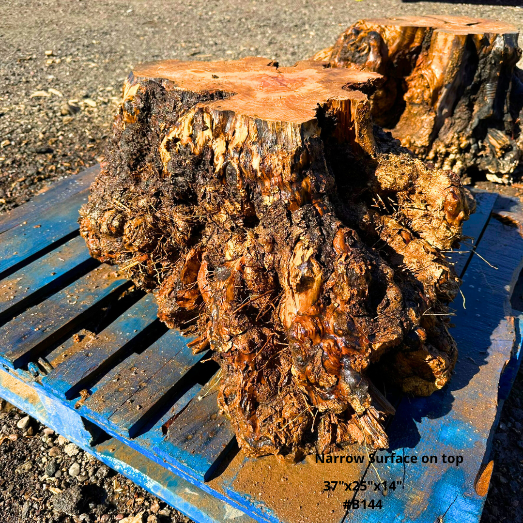 Olive Wood Table Base 37"x25"x14" #B144