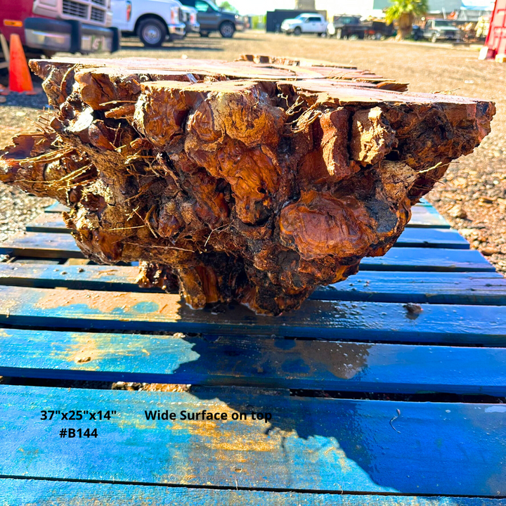 Olive Wood Table Base 37"x25"x14" #B144