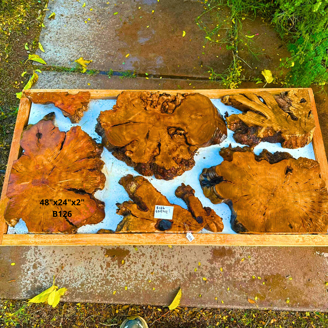 Olive Resin Table 48"x24"x2" B126