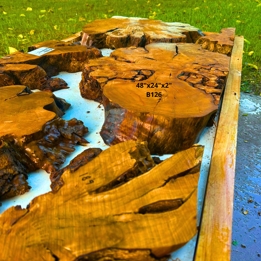 Olive Resin Table 48"x24"x2" B126