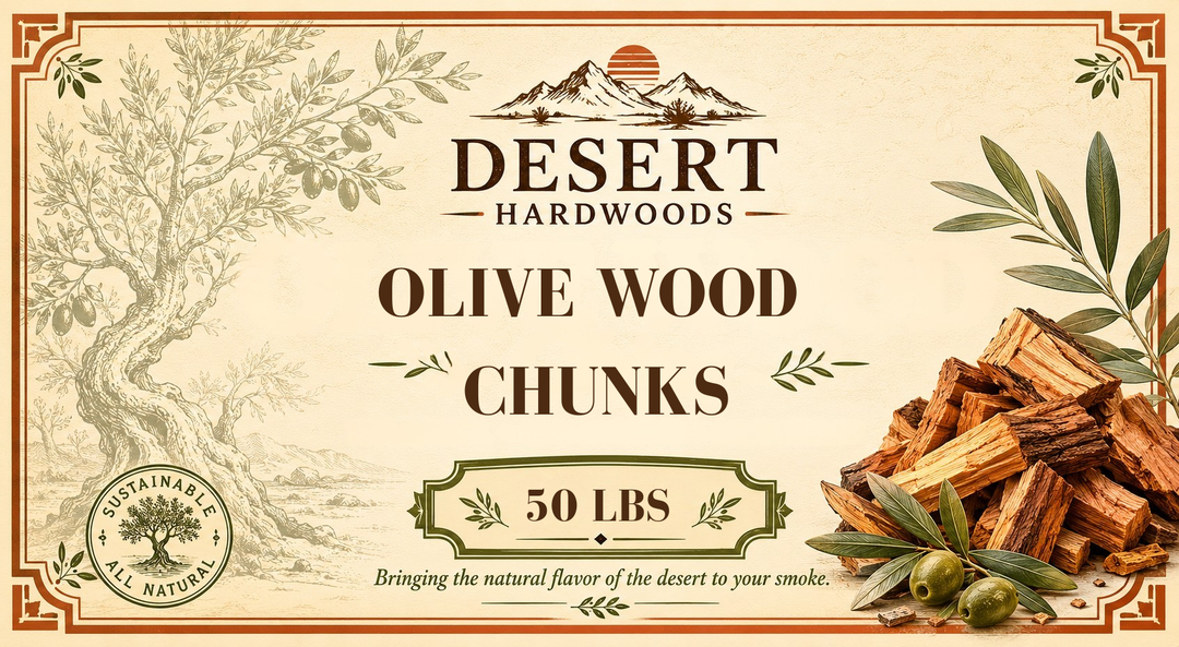 Seasoned Olive Wood Chunks for BBQ Grilling Smoking