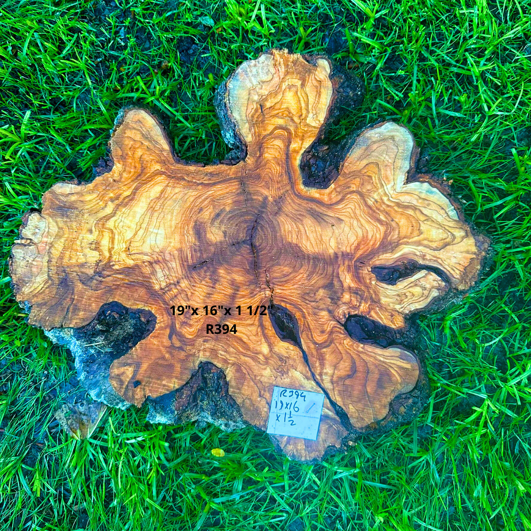 Olivewood Slice 19"x 16"x 1 1/2" R394