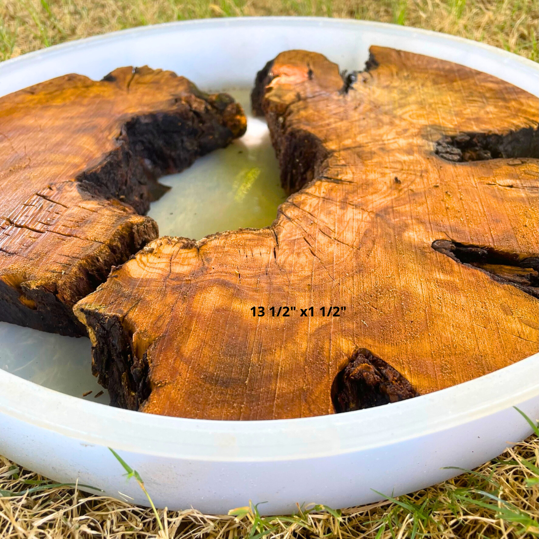 Olive Wood 13 1/2" x 1 1/2" Resin Kits Including Re-usable Silicon Mold