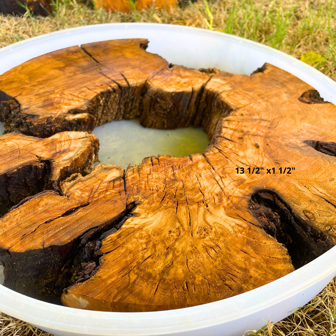 Olive Wood 13 1/2" x 1 1/2" Resin Kits Including Re-usable Silicon Mold