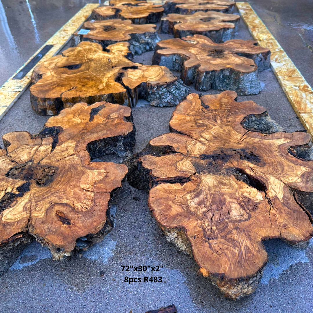 Olive for Dining Table 72"x30"x2"  8pcs R483