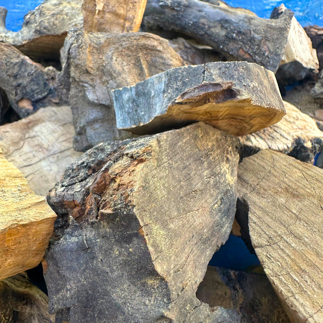 Seasoned Olive Wood Chunks for BBQ Grilling Smoking