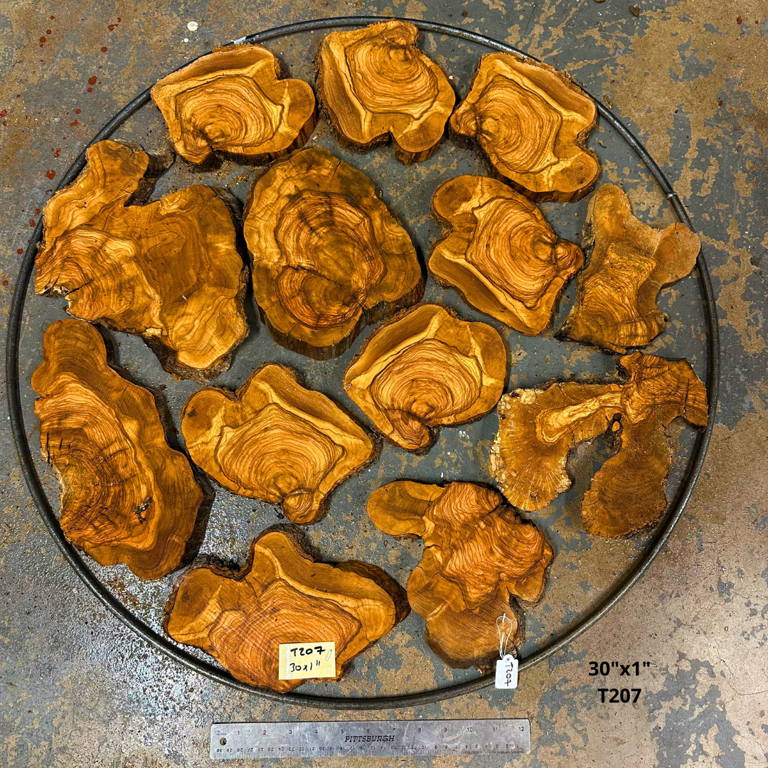 Set of Olive Wood Cookies  30"x1" T207