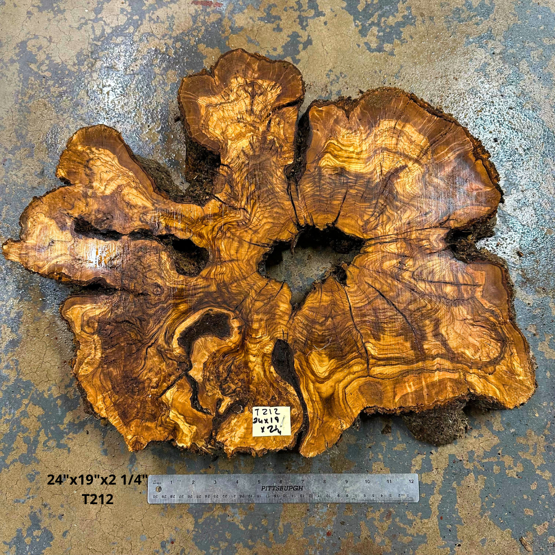 Olive Wood Cookie 24"x19"x2 1/4" T212