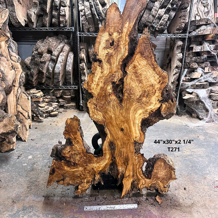 Large Unfinished Olive Wood Slab 44"x30"x2 1/4" T271
