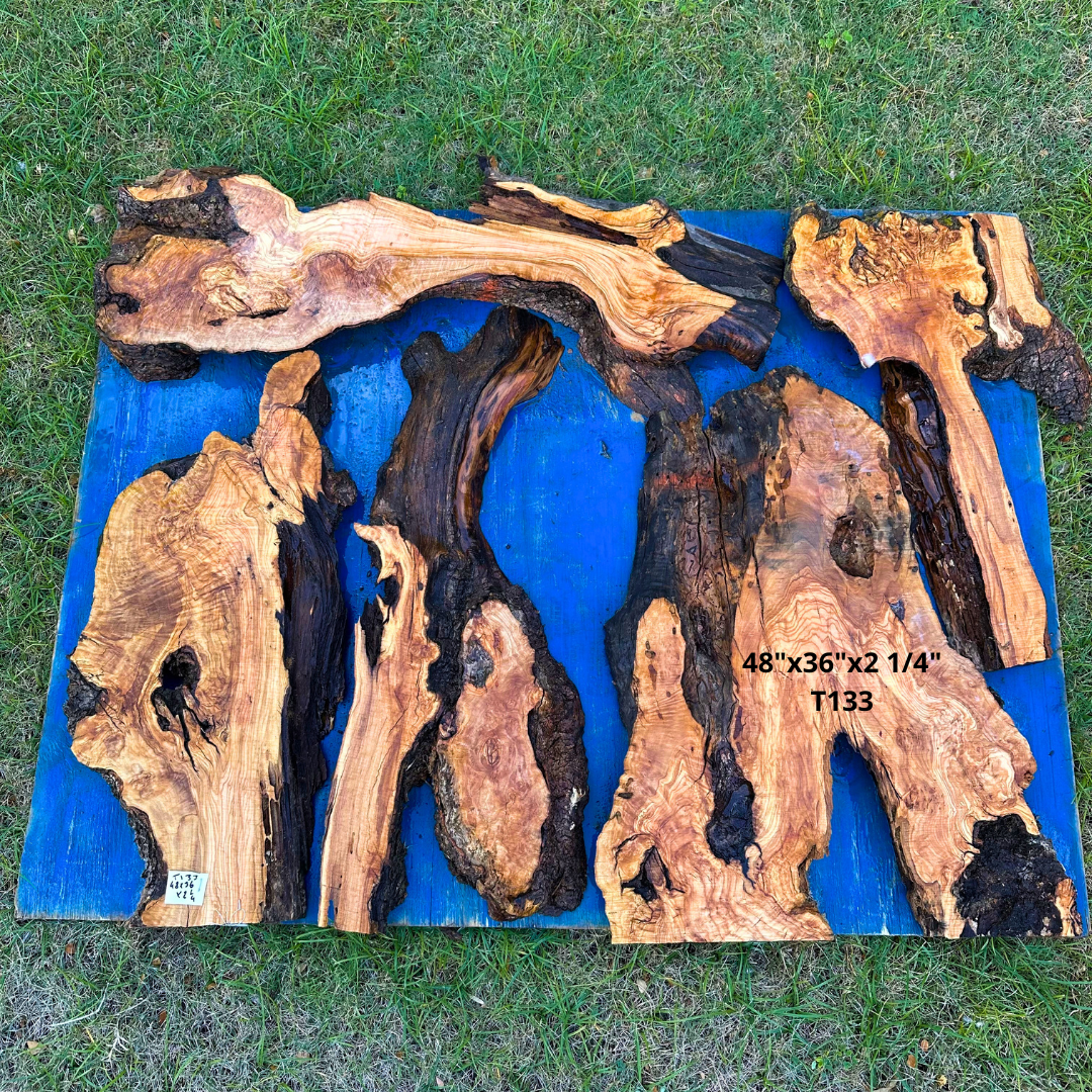 Live Edge Olive Slabs 48"x36"x2 1/4" T133