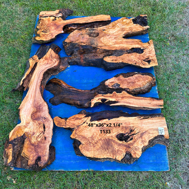Live Edge Olive Slabs 48"x36"x2 1/4" T133