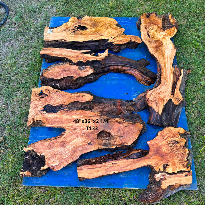 Live Edge Olive Slabs 48"x36"x2 1/4" T133