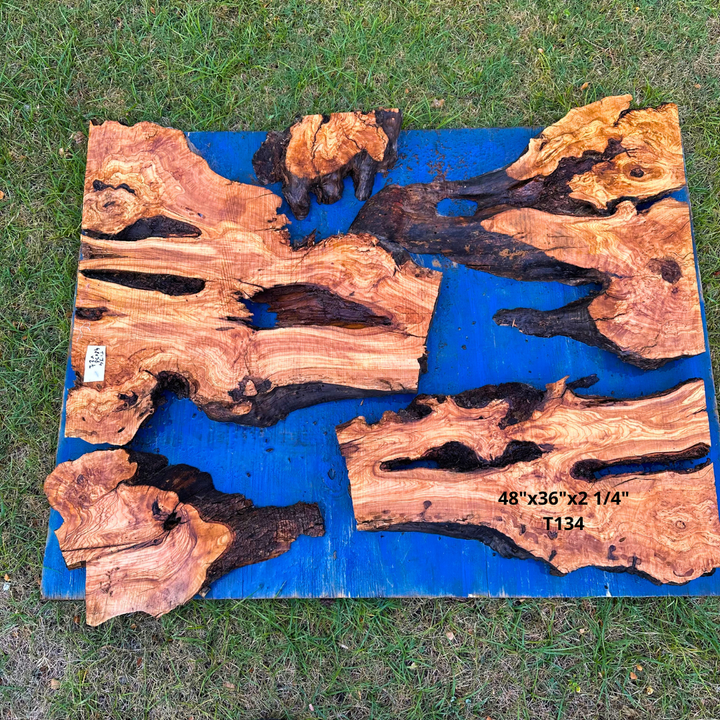 Live Edge Olive Slabs 48"x36"x2 1/4" T134