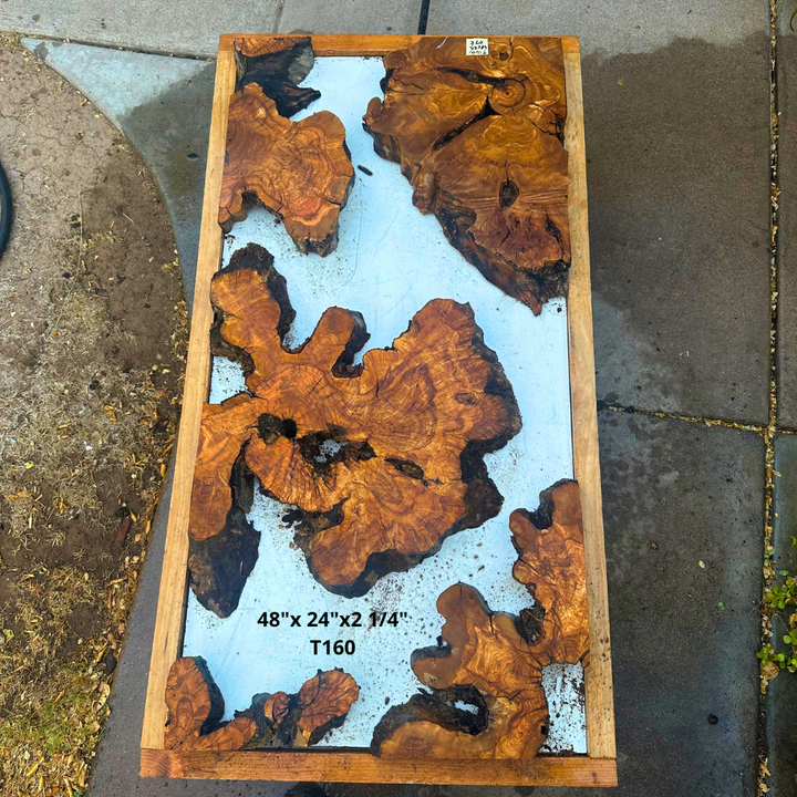 Olive Wood Slabs River Table 48"x 24"x2 1/4" T160