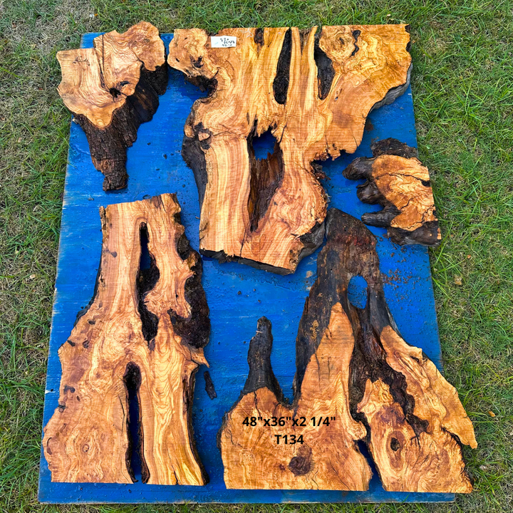 Live Edge Olive Slabs 48"x36"x2 1/4" T134