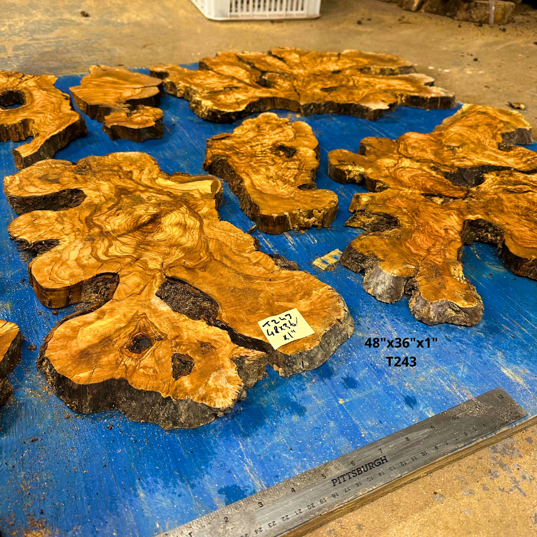 Set of Olive Wood Cookies  48"x36"x1" T243