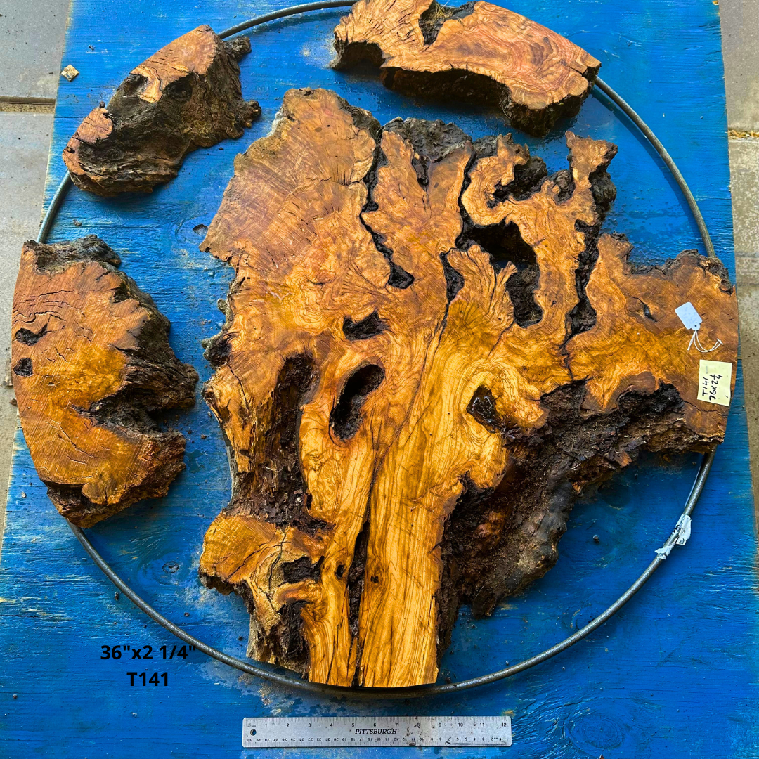 Live Olive Wood Pre Cut Kit for 36"x2 1/4" Table T141