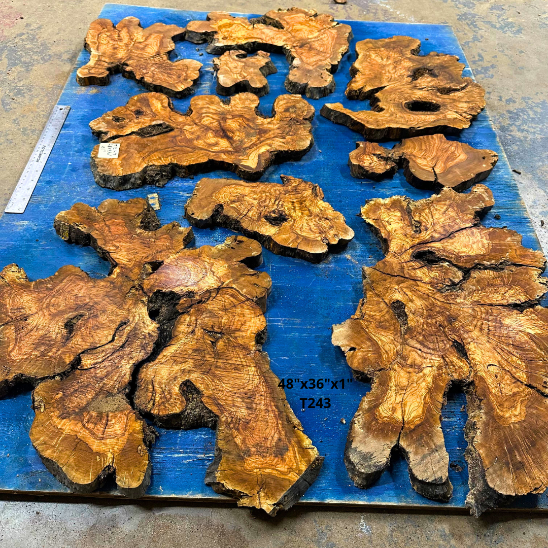 Set of Olive Wood Cookies  48"x36"x1" T243