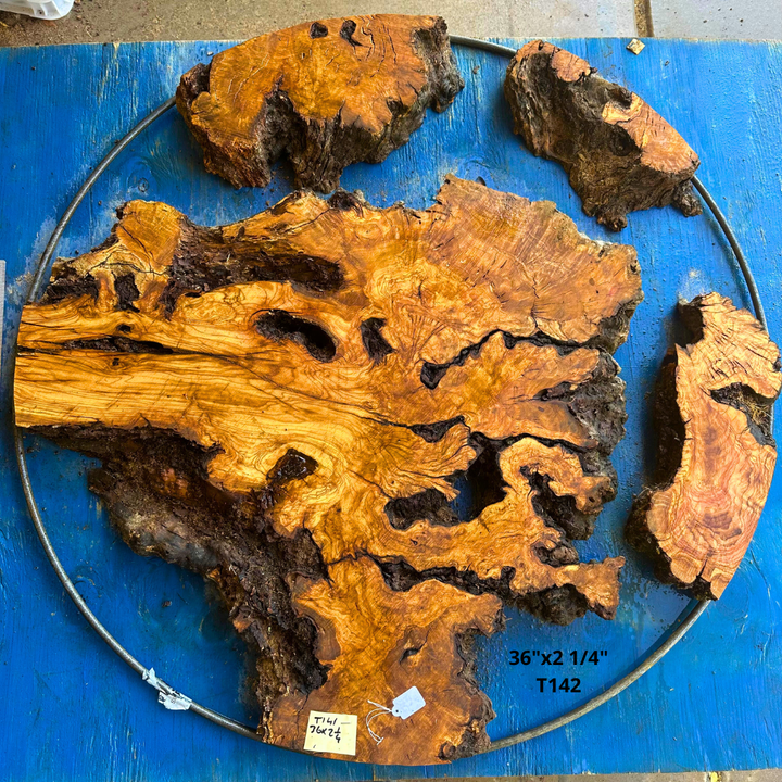 Live Olive Wood Pre Cut Kit for 36"x2 1/4" Table T141