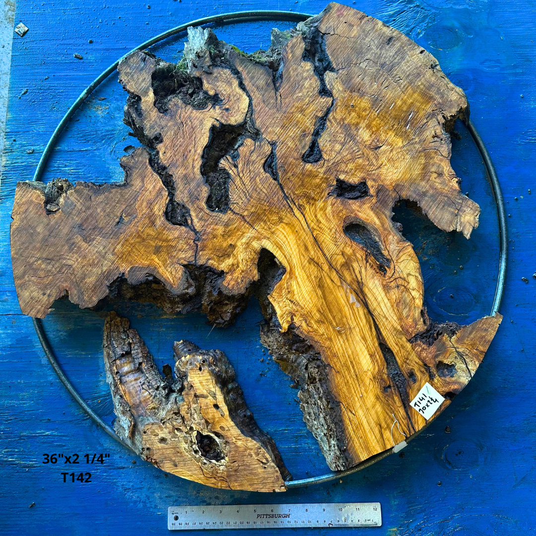 Live Olive Wood Pre Cut Kit for 30"x2 1/4" Table T142