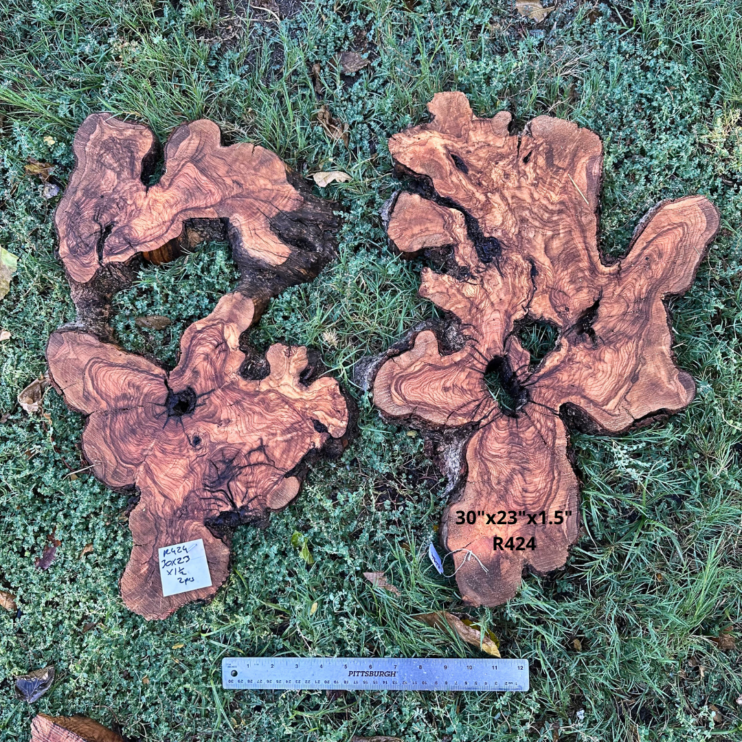 Set of Olive Wood Cookies 30"x23"x1.5" R424