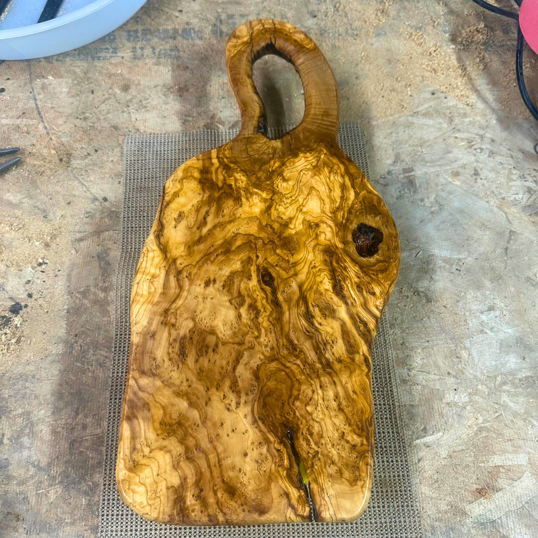 Live Edge Olive Wood Slab 22"x12"x1 1/4" T238