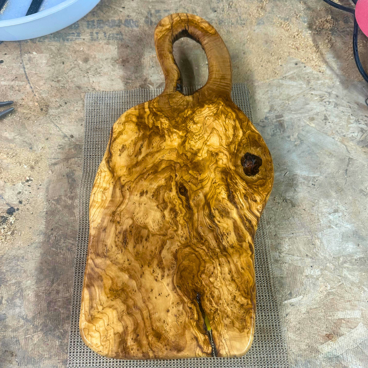 Live Edge Olive Wood Slab 22"x12"x1 1/4" T238