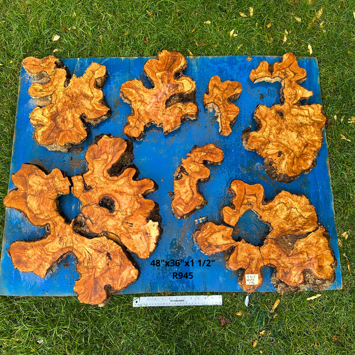 Sets of Live Edge Olive Wood Cookies