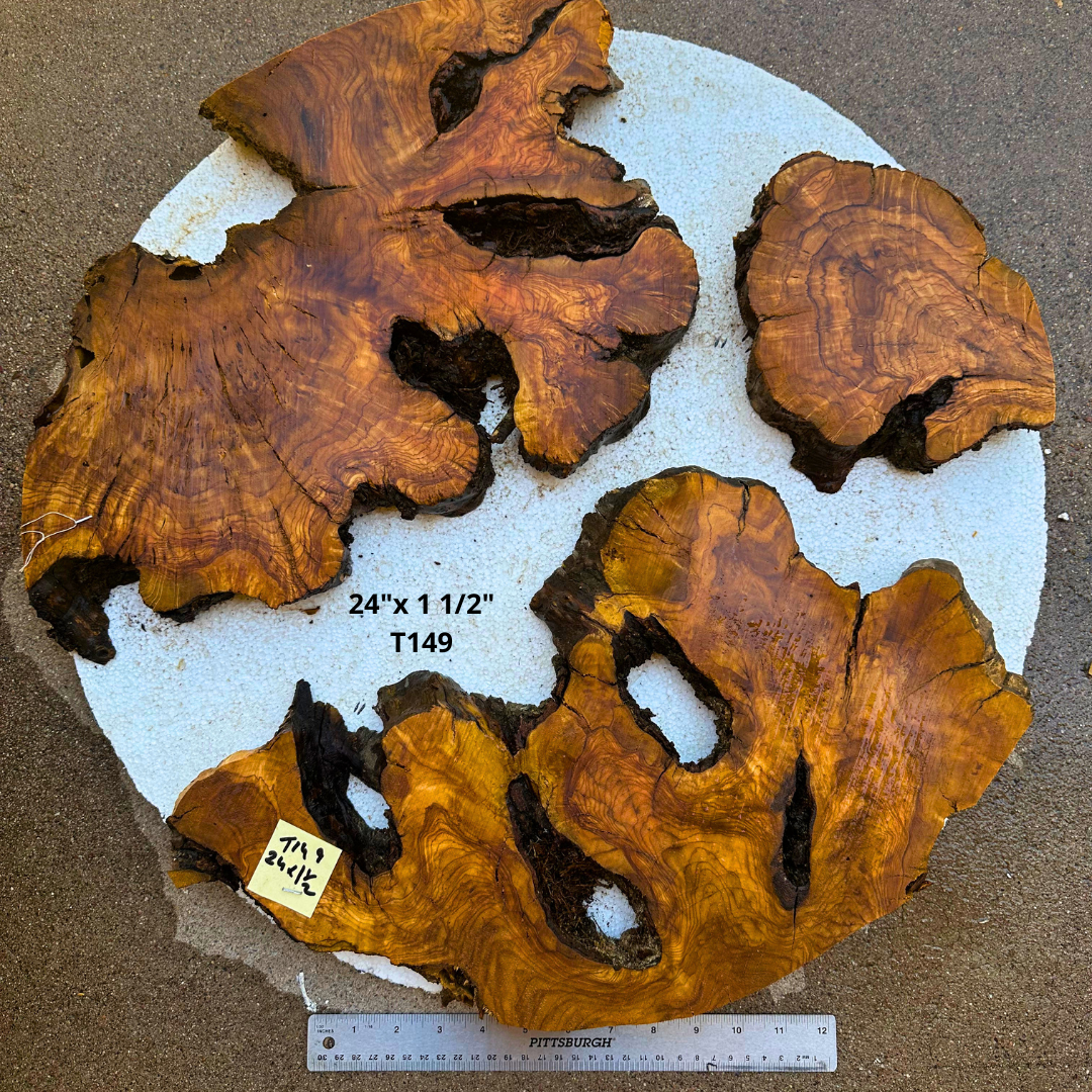 Olive Wood for Table 24"x 1 1/2" T149
