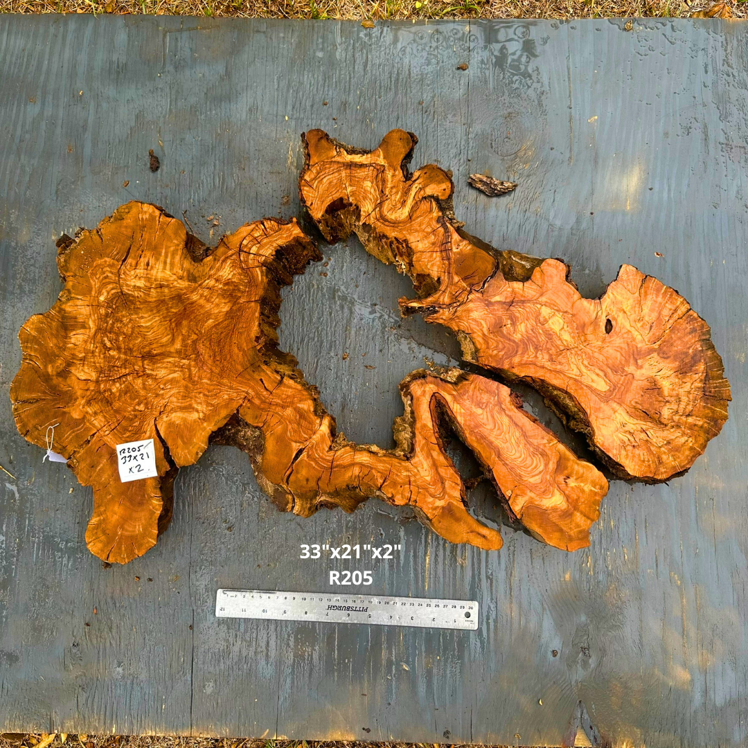 Olive Wood Cookie 33"x21"x2" R205