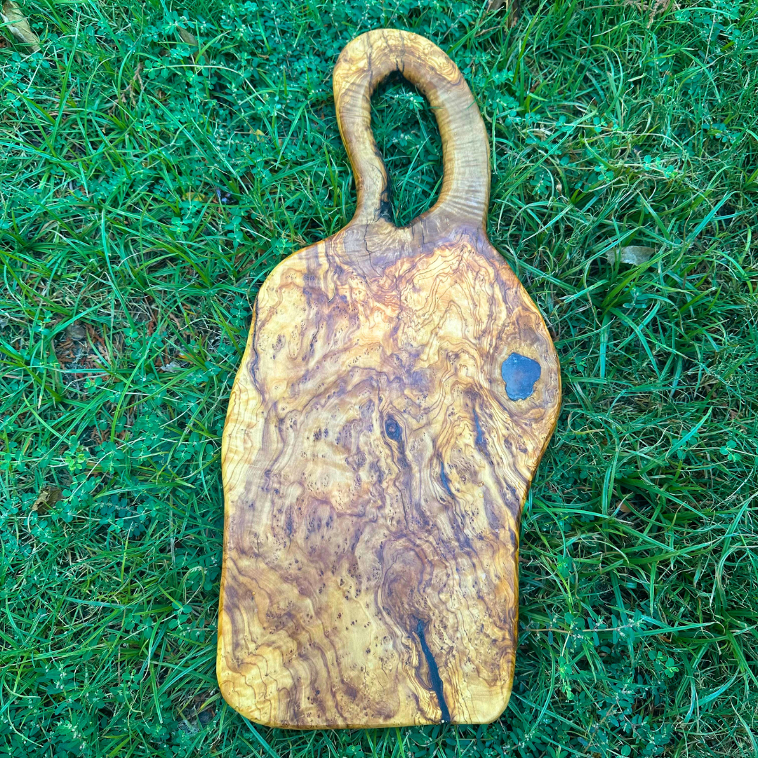 Live Edge Olive Wood Slab 22"x12"x1 1/4" T238