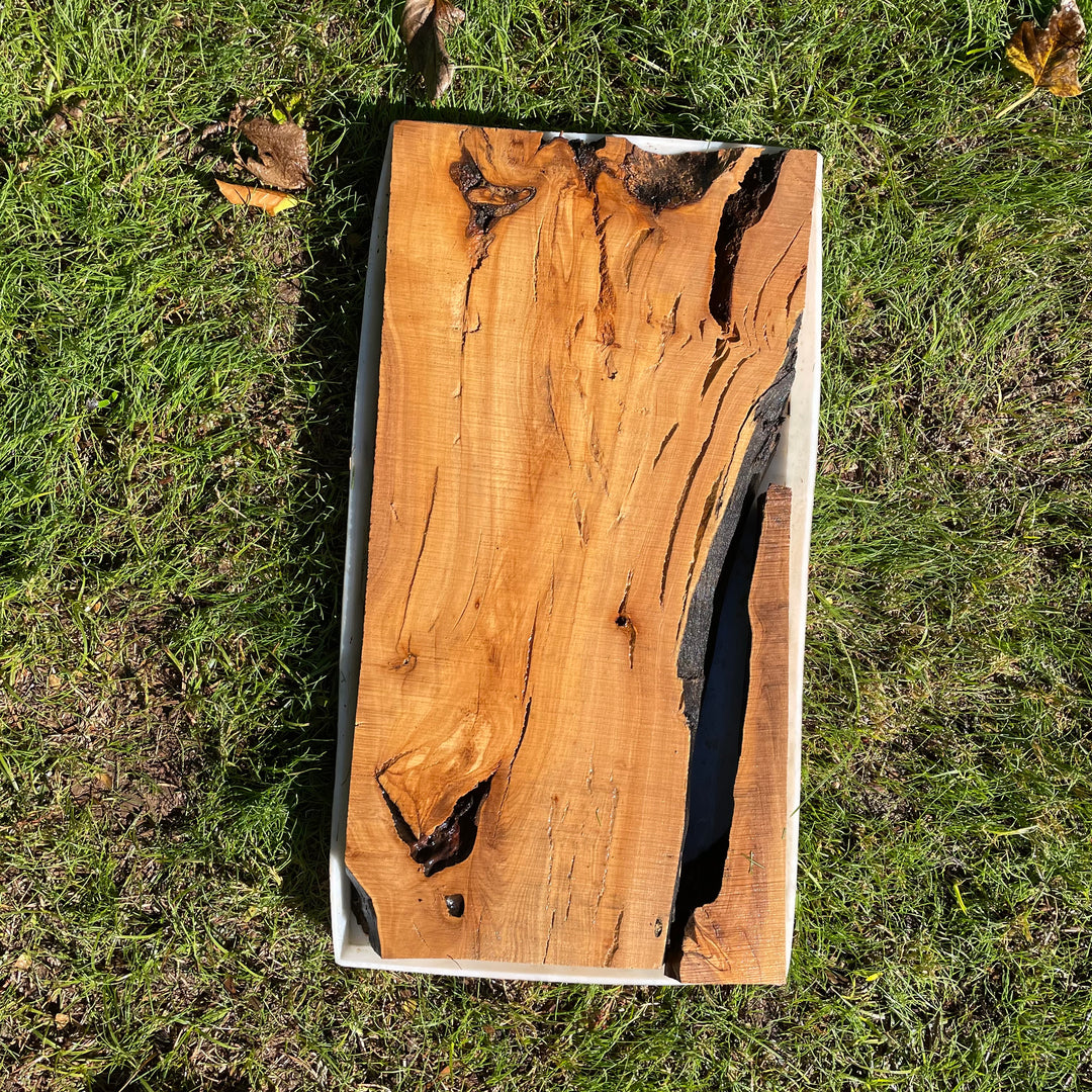 Rectangular Olive Wood Kits with Mold for Live Edge Resin Projects