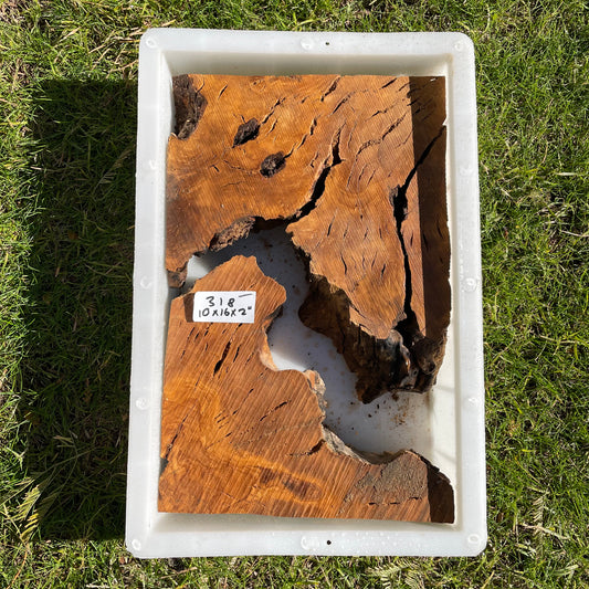 Rectangular Olive Wood Kits with Mold for Live Edge Resin Projects