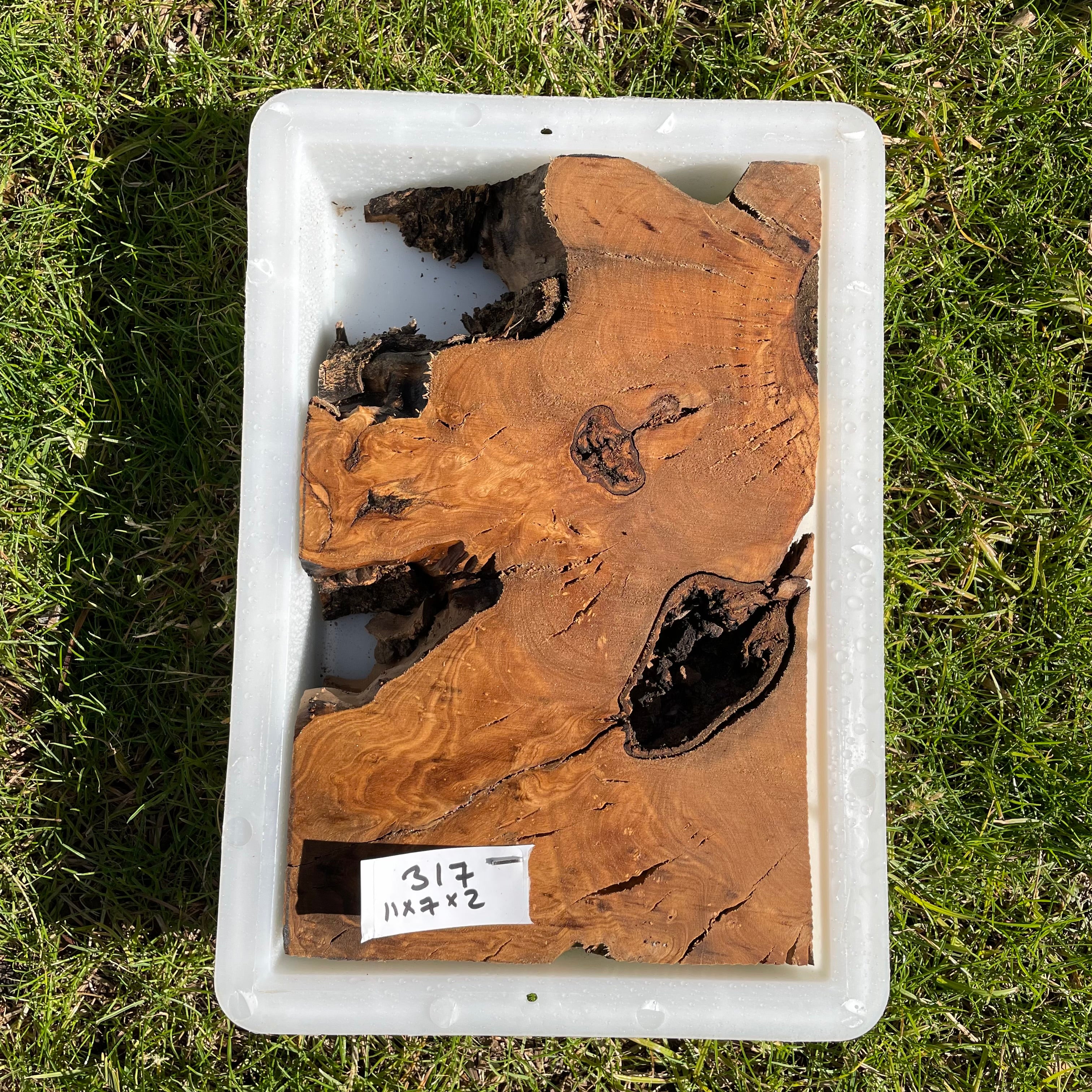 Rectangular Olive Wood Kits with Mold for Live Edge Resin Projects