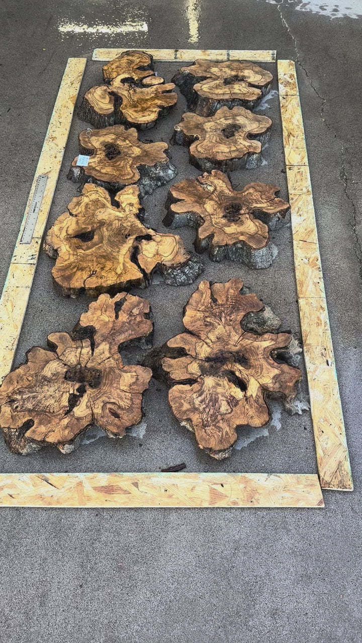 Olive for Dining Table 72"x30"x2"  8pcs R483